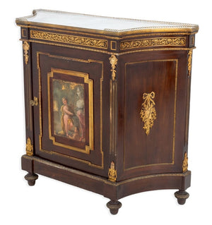 Louis XVI Style Gilt Metal Mahogany Meuble d'Appui (9735541621043)