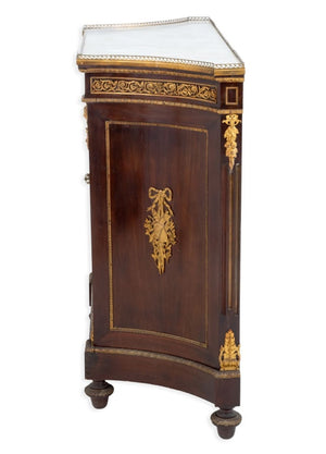 Louis XVI Style Gilt Metal Mahogany Meuble d'Appui (9735541621043)