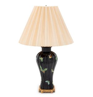 Chinese Famille Noir Vase Mounted as a Table Lamp
