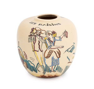 Robert Lallement "Les Raisins" Ceramic Jar