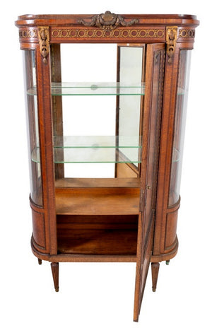 Louis XVI Style Gilt Metal Mounted Oak Vitrine (9703332905267)