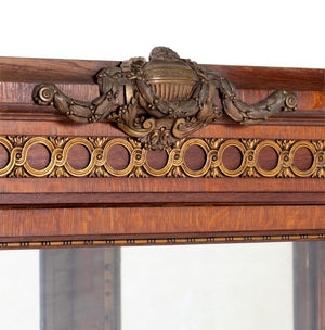 Louis XVI Style Gilt Metal Mounted Oak Vitrine (9703332905267)