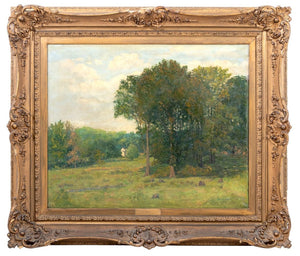 American School Pasture Scene Oil on Canvas, 1911 (9802954932531)