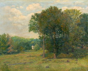 American School Pasture Scene Oil on Canvas, 1911 (9802954932531)
