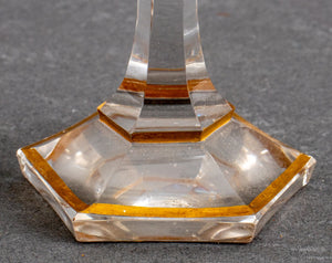 Bohemian Parcel Gilt & Engraved Crystal Glasses, 2 (9742196670771)