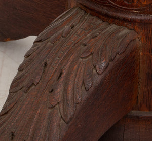 American Renaissance Revival Oak Table Base (8920567349555)