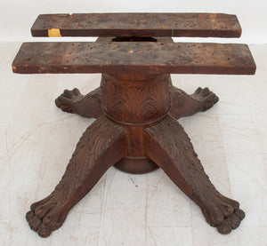 American Renaissance Revival Oak Table Base (8920567349555)