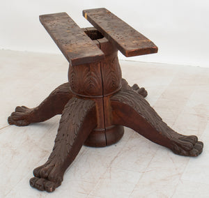 American Renaissance Revival Oak Table Base (8920567349555)