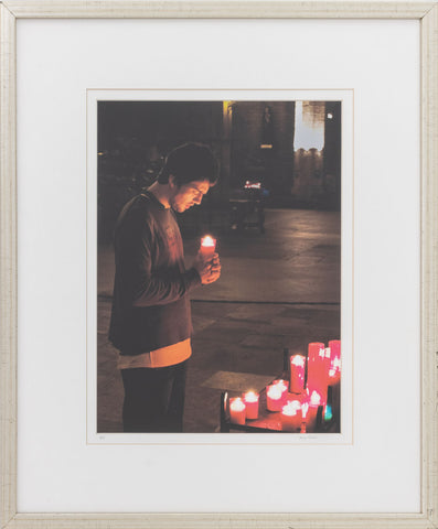 Illegibly Signed Street Vigil Chromogenic Print