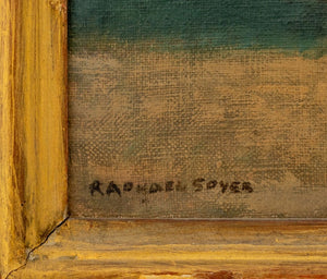 Raphael Soyer Couple Embracing Oil on Canvas (9832692908339)