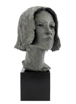 Lily Landis Bronzed Spelter Female Portrait Bust (9871735128371)