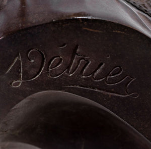Pierre Louis Detrier Bronze Bust of a Woman (9775731376435)
