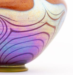 Louis Comfort Tiffany Red Favrile Glass Vase (9898240540979)