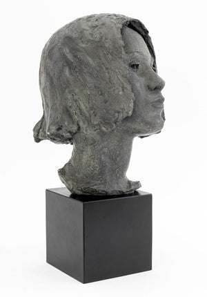 Lily Landis Bronzed Spelter Female Portrait Bust (9871735128371)