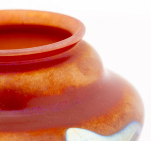 Louis Comfort Tiffany Red Favrile Glass Vase (9898240540979)
