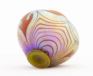 Louis Comfort Tiffany Red Favrile Glass Vase (9898240540979)