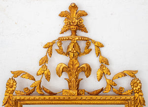 Neoclassical Style Gilt Wood Beveled Glass Mirror (8399302623539)