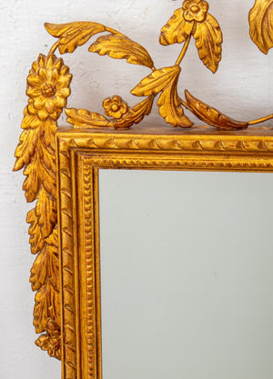 Neoclassical Style Gilt Wood Beveled Glass Mirror (8399302623539)