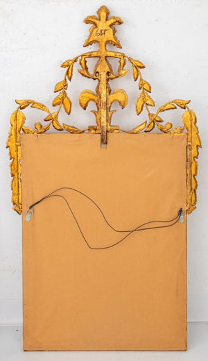 Neoclassical Style Gilt Wood Beveled Glass Mirror (8399302623539)