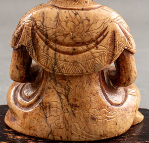 Japanese Carved Jade Buddha Sculpture (8467655524659)
