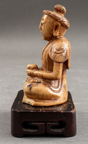 Japanese Carved Jade Buddha Sculpture (8467655524659)