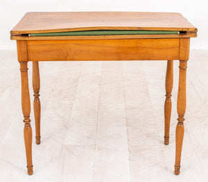 William IV Walnut Gate Leg Games Table, 19th C (8859760689459)