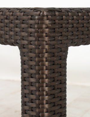 Janus et Cie Woven & Glass Outdoor Table, 21st C (8862147346739)