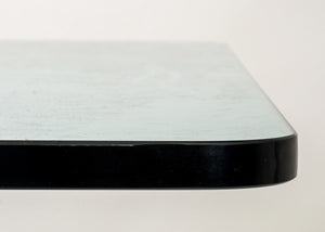Niemeyer Style Travertine & Chrome Dining Table (8954820559155)