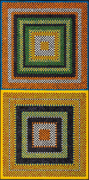 Alfred Jensen "Yucatec" Oil on Canvas, 1969 (9655139139891)