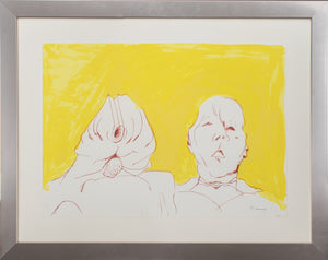 Maria Lassnig "Double Self Portrait" Screenprint (8891128840499)