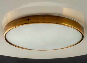 Large Italian Modern Brass & Aluminum Chandelier (8895027249459)