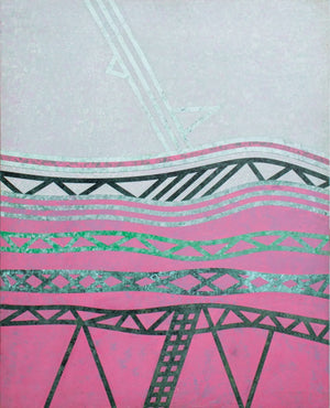 Eva Bouzard-Hui "Ladder to Heaven" Oil on Canvas (9678270202163)