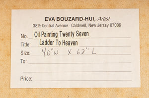 Eva Bouzard-Hui "Ladder to Heaven" Oil on Canvas (9678270202163)