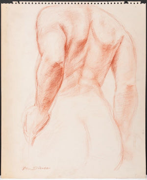 'Bear Dienes Study of Nude Figure, Pastel (9017924059443)