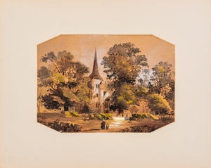 After Samuel Read "A Country Church", Watercolor (8939009933619)