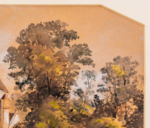 After Samuel Read "A Country Church", Watercolor (8939009933619)