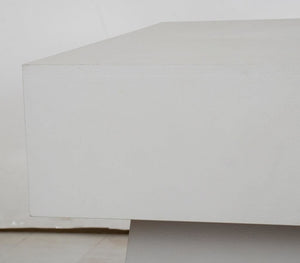 Modern White Mushroom Wood Table (8955800289587)