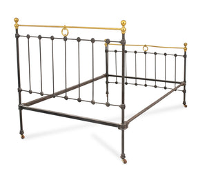 Victorian Wrought Iron Full Size Bed Frame (9644907364659)