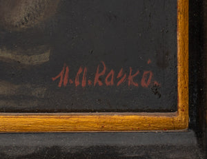 Maximillian Rasko Portrait of a Rabbi Oil on Board (9680080929075)