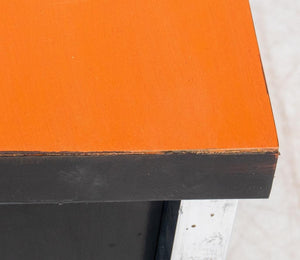 Mid-Century Modern Black Aluminum & Chrome Desk (9666830663987)