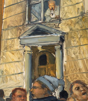 Michael Paraskevas Protests Acrylic on Paper, 1986 (9688053449011)
