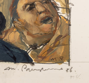 Michael Paraskevas Protests Acrylic on Paper, 1986 (9688053449011)