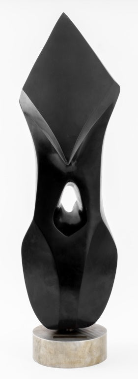 Arthur M. Bernhang "She" Black Marble Sculpture (9647929426227)