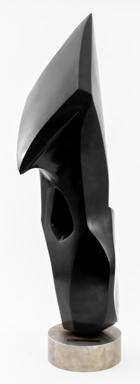 Arthur M. Bernhang "She" Black Marble Sculpture (9647929426227)