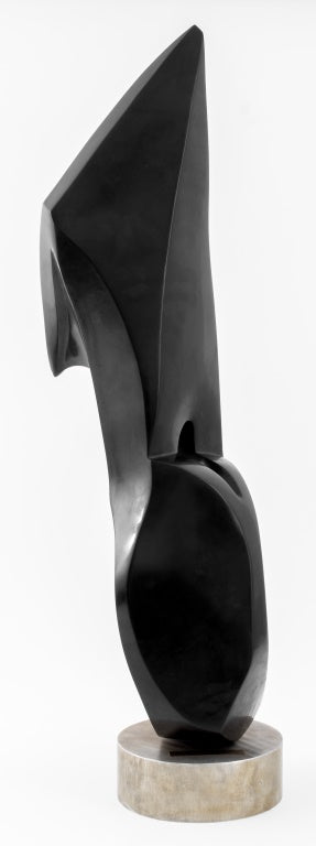 Arthur M. Bernhang "She" Black Marble Sculpture (9647929426227)