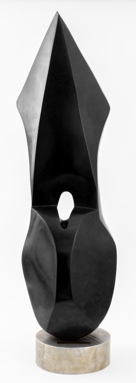 Arthur M. Bernhang "She" Black Marble Sculpture (9647929426227)