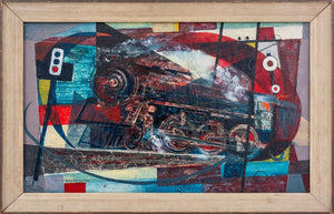 Harry Morningstern "Engine" Oil on Canvas (9670103990579)