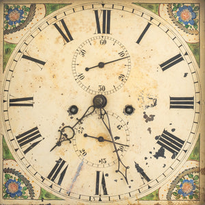 George III Style Oak Long Case Clock, 19th C. (9458362351923)