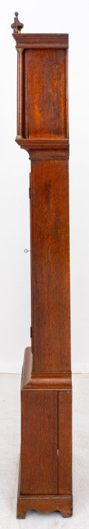 George III Style Oak Long Case Clock, 19th C. (9458362351923)