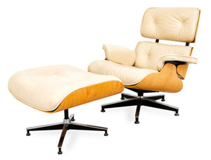 Eames Style Bentwood Lounge Chair and Ottoman (9644236439859)